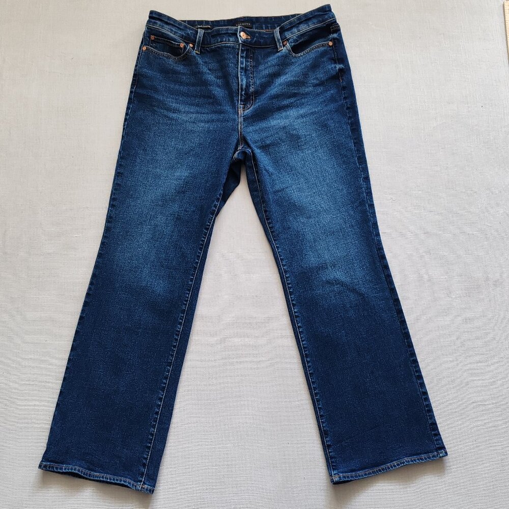 Talbots Women's Dark Blue Boot-Cut Jeans
